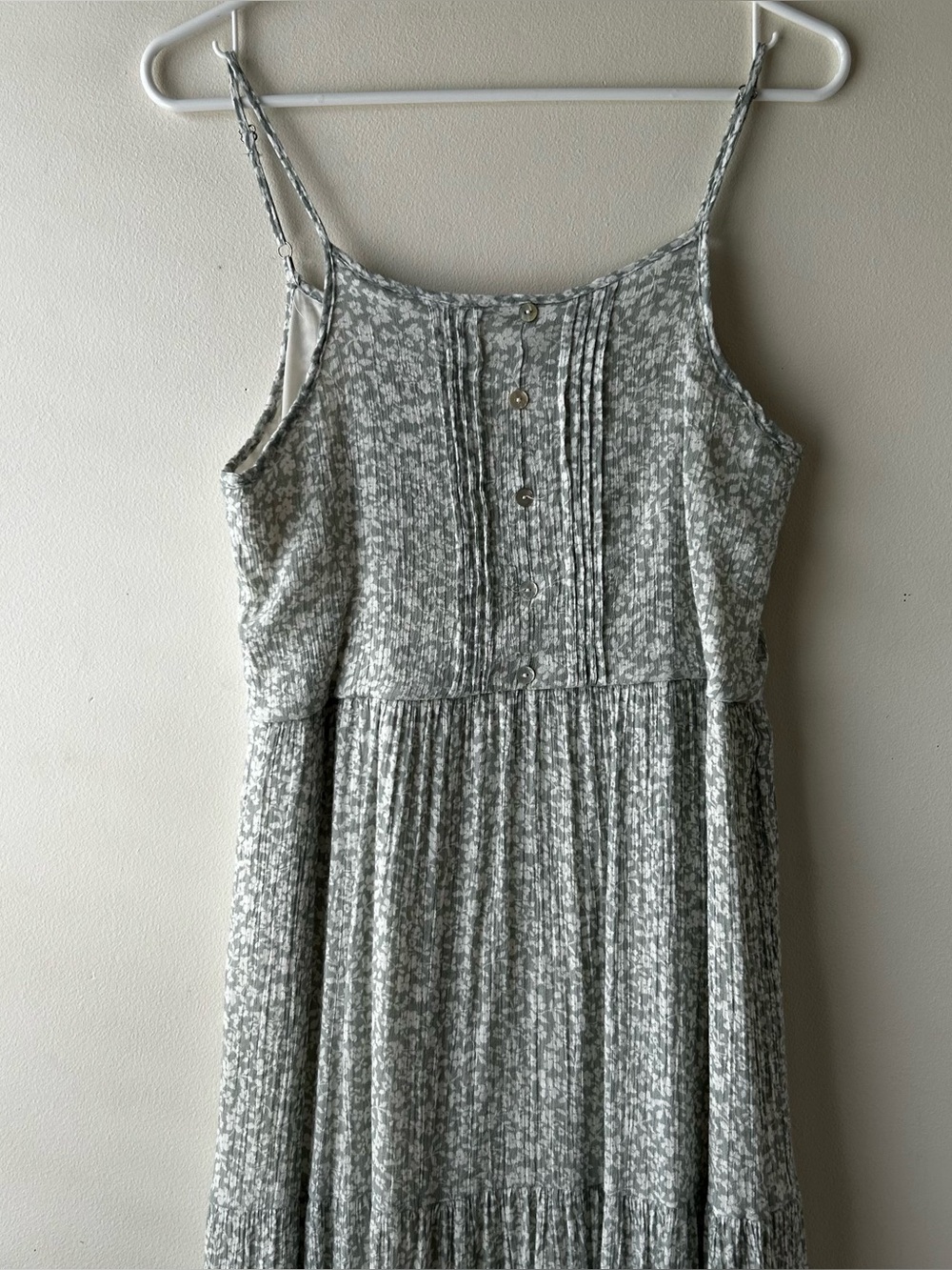 5 FOR $25 | Cottagecore Flowy Modest Midi Sleeveless Summer Dress Sage Green S - Picture 3 of 8
